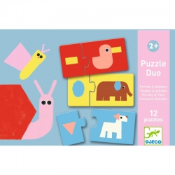 Puzzle duo - Animaux et formes
