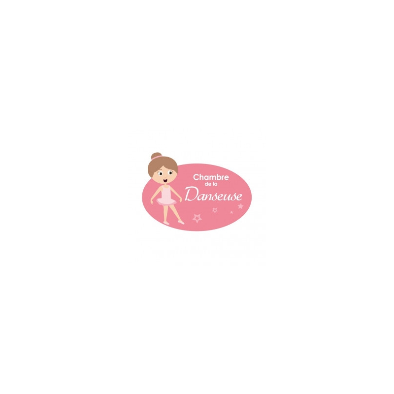 Plaque de porte enfant danseuse