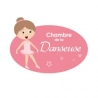Plaque de porte enfant danseuse