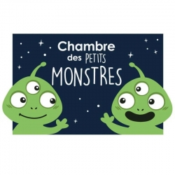 Plaque de porte enfant - Monstres