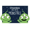 Plaque de porte enfant - Monstres