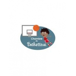 Plaque de porte enfant - Basketteur