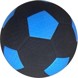 Ballon de football bleu