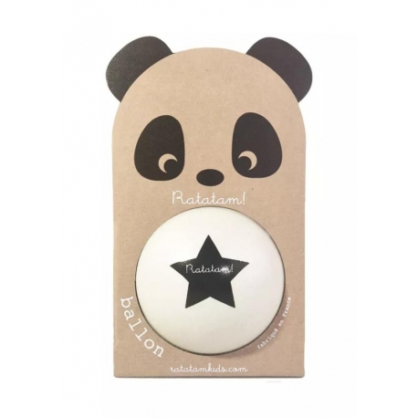 Ratatam - Ballon panda blanc 12 cm