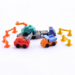 Gommes puzzle Iwako - Véhicules de travail