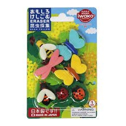 Gommes puzzle Iwako - Insectes