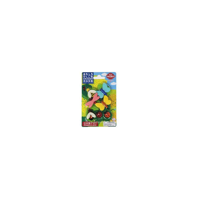 Gommes puzzle Iwako - Insectes