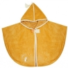 Cape de bain velours - Chat caramel