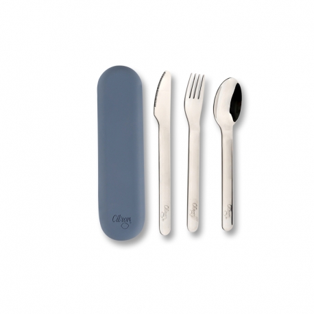 Citron - Set de couverts Bleu