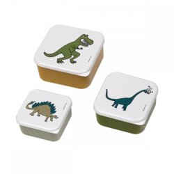 Les dinosaures - Set de 3 boites à goûter