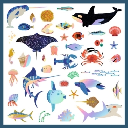 Stickers métallisés - Océan