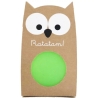 Ratatam - Balle magique phosphorescente hibou verte 6 cm