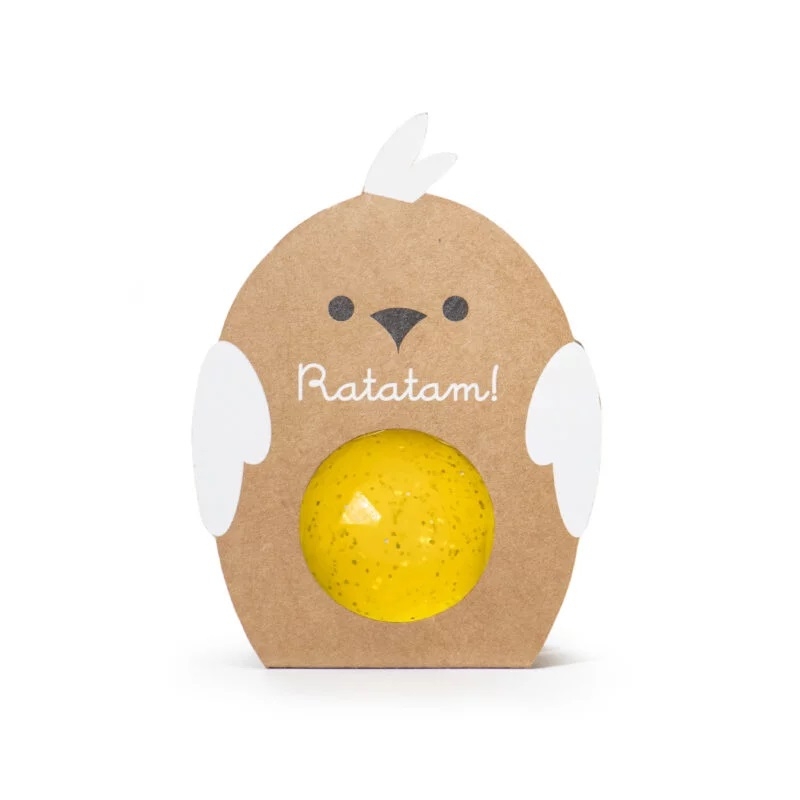 Ratatam - Balle magique oiseau jaune 4 cm
