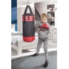 Sac de frappe avec gants - Noir/Rouge