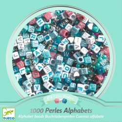 Perles alphabets - Argent