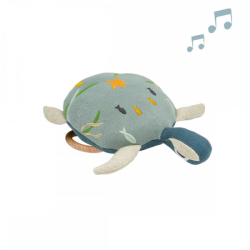 Coussin musical - Tortue bleue