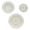 Set de vaisselle en verre et silicone - Nature