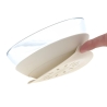 Set de vaisselle en verre et silicone - Nature