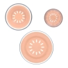 Set de vaisselle en verre et silicone - Abricot