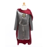 Déguisement - Tunique de chevalier avec cape argent 9/10 ans