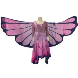 Déguisement - Robe de papillon avec ailes 3/4 ans