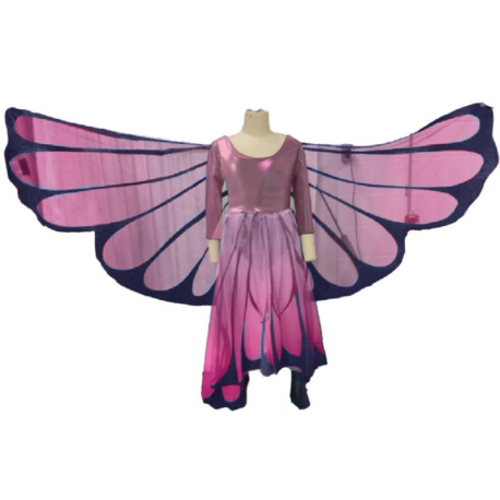 Déguisement - Robe de papillon avec ailes 7/8 ans