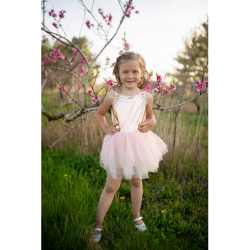 Déguisement - Tutu ballerine or et rose 3/4 ans