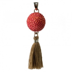Bola rose avec pompom