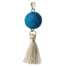 Bola bleu avec pompom