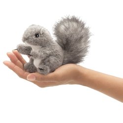 Marionnette à doigt écureuil gris
