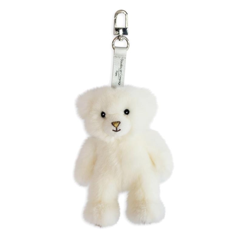 Ours blanc doré porte-clé