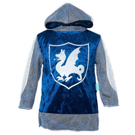 Déguisement - Tunique chevalier bleue 2-4 ans