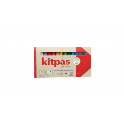 Kitpas - Pastels cire de riz 12 couleurs