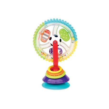 Roue multicolore avec ventouse
