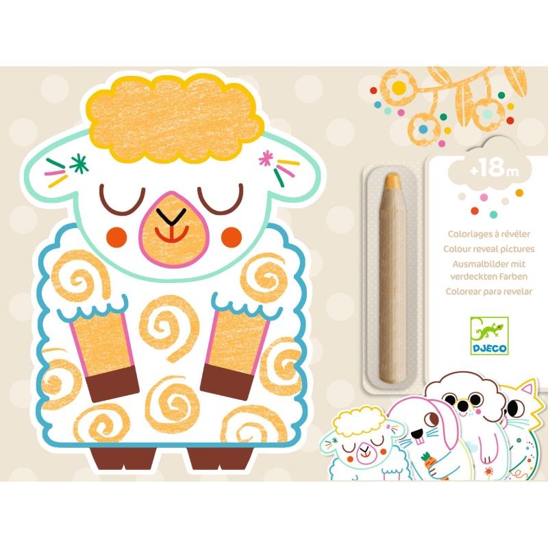 Coloriages à révéler - Animaux familiers