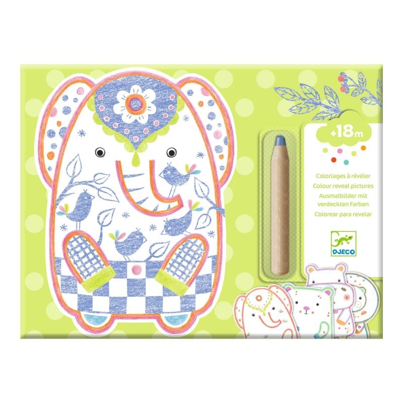 Coloriages à révéler - Animaux sauvages
