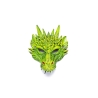 Déguisement - Masque de dragon vert
