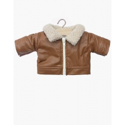 Gordi 34 & 37 cm - Blouson Arthur similicuir marron