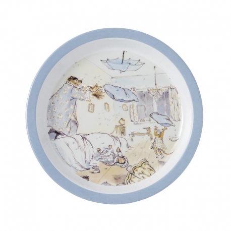 Ernest et Célestine - Assiette plate bleue