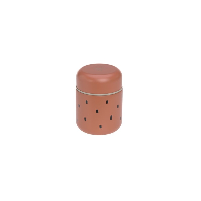 Boîte à lunch thermos - Happy prints caramel