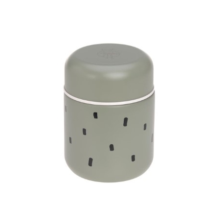 Boîte à lunch thermos - Happy prints vert olive