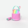 Enceinte lumineuse et karaoké - Rose
