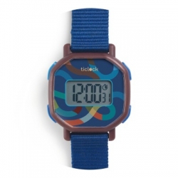Ticlock - Montre digitale blue volute