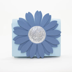 Yuko B - Sac fleur bleu