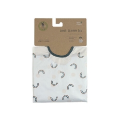 Pack de 2 bavoirs à longues manches - Happy Smile blue