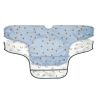Pack de 2 bavoirs à longues manches - Happy Smile blue