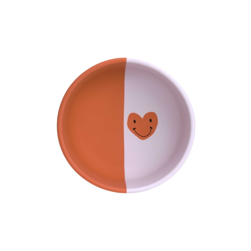 Bol en silicone - Happy Coeur lavender