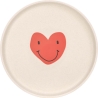 Assiette en cellulose - Happy Coeur lavander