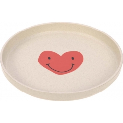 Assiette en cellulose - Happy Coeur lavander