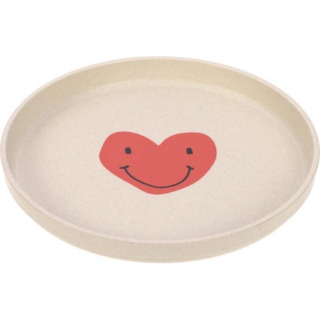 Assiette en cellulose - Happy Coeur lavander